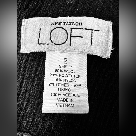 Anne Taylor Loft Wool Peacoat size 2 - Picture 4 of 4